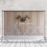 Aperturee - Classic Light Grey Luxury Tassel Boho Photo Backdrop
